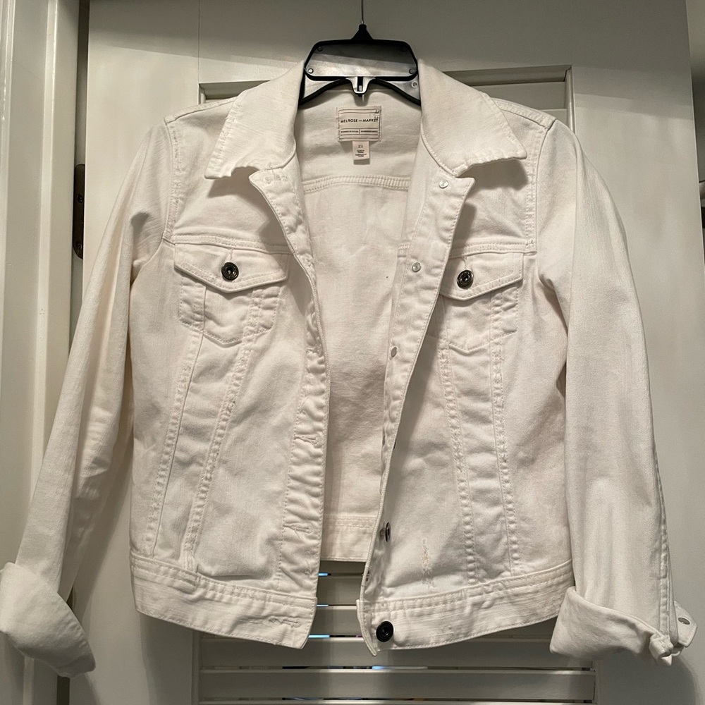 Melrose and Market White Denim Jacket - Size XS